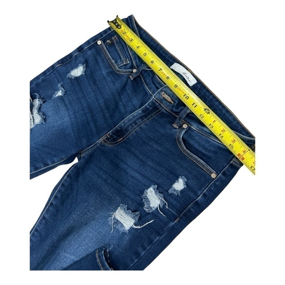 KanCan Estilo Mid Rise Distressed Skinny Jeans for Women Size 28 - Picture 9 of 13